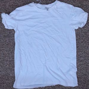 Plain white tee